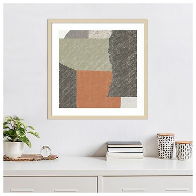 Rough Paper Cut Out by Little Dean Wood Framed Wall Art Print