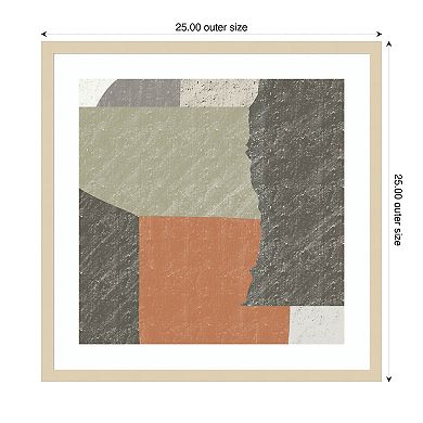 Rough Paper Cut Out by Little Dean Wood Framed Wall Art Print