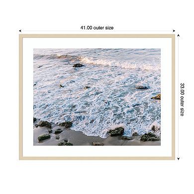 Low Tide II by Justine Milton Wood Framed Wall Art Print