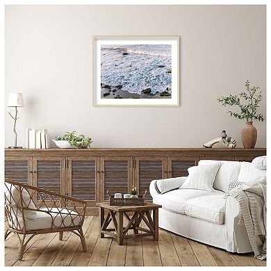 Low Tide II by Justine Milton Wood Framed Wall Art Print