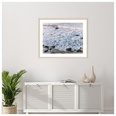 Low Tide II by Justine Milton Wood Framed Wall Art Print