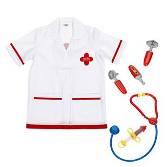 Theo Klein: PRO Children's Doctor Costume - Dress Up Outfit Toy and Accessories 6 pc Set