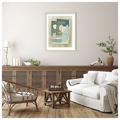Mid Century Collage II by Suzanne Nicoll Wood Framed Wall Art Print