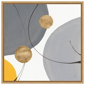 Golden Orbs III by Chris Paschke Framed Canvas Wall Art Print