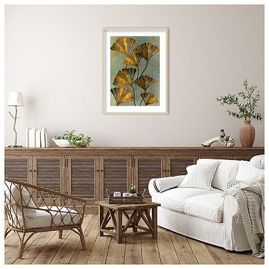 Ginko biloba 2 by Justyna Jaszke Wood Framed Wall Art Print