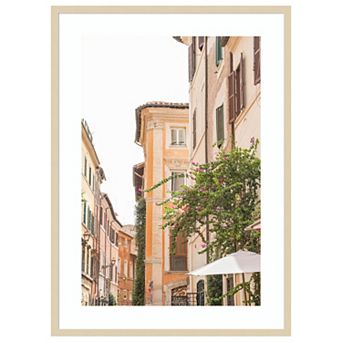 Streets of Rome by Henrike Schenk Wood Framed Wall Art Print