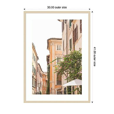 Streets of Rome by Henrike Schenk Wood Framed Wall Art Print