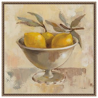 Fruits in Old Bowl I by Silvia Vassileva Framed Canvas Wall Art Print