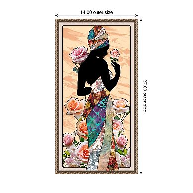 Cosmopolitan Woman II by Alonzo Saunders Framed Canvas Wall Art Print
