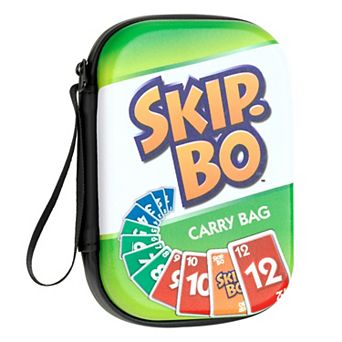 Theo Klein: Skip Bo Carry Bag - Card Game Accessory, Waterproof Zip Case w/ Strap, 6.1 x 4.3"
