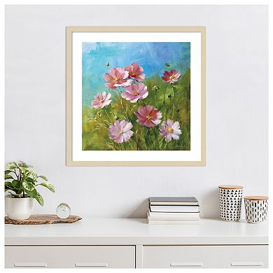 Summer Field III by Danhui Nai Wood Framed Wall Art Print