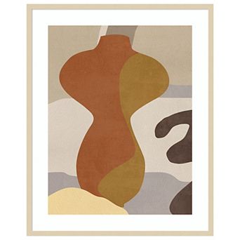 Cubist Vase IV by Melissa W Wood Framed Wall Art Print