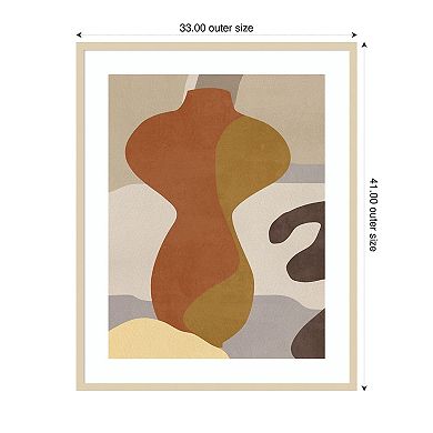 Cubist Vase IV by Melissa W Wood Framed Wall Art Print