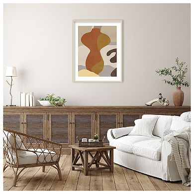 Cubist Vase IV by Melissa W Wood Framed Wall Art Print
