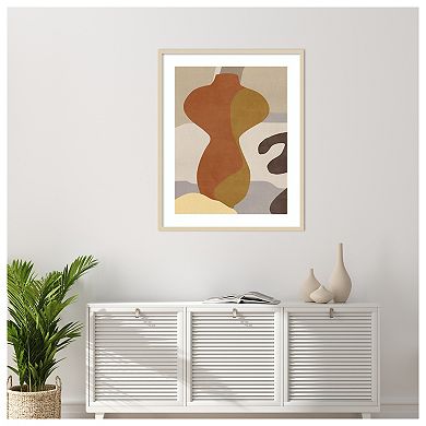 Cubist Vase IV by Melissa W Wood Framed Wall Art Print