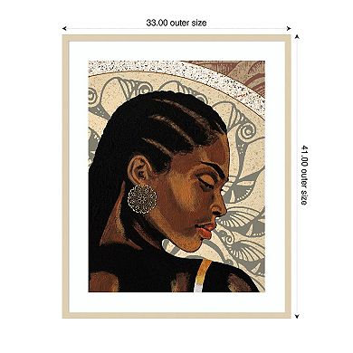 Expressions II by Alonzo Saunders Wood Framed Wall Art Print