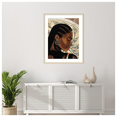 Expressions II by Alonzo Saunders Wood Framed Wall Art Print