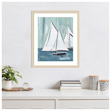 Sailing Winds I by Melissa W Wood Framed Wall Art Print