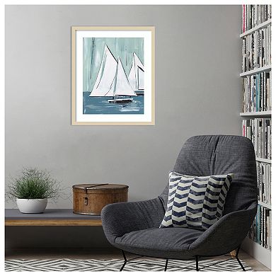 Sailing Winds I by Melissa W Wood Framed Wall Art Print