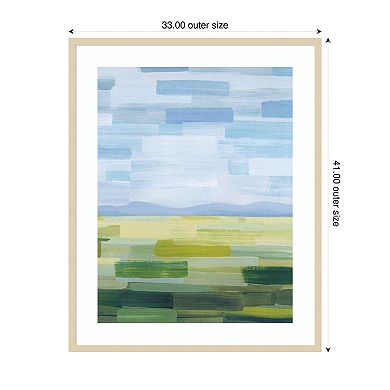 Driveby Landscape II by Grace Popp Wood Framed Wall Art Print