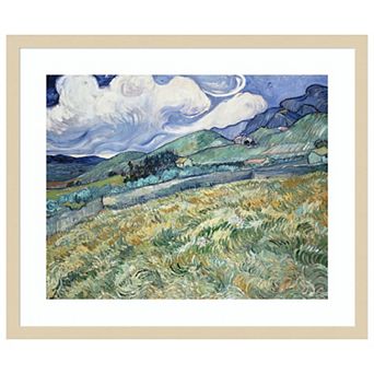 Van Gogh Landscapes with Clouds II by Vincent van Gogh Wood Framed Wall Art Print