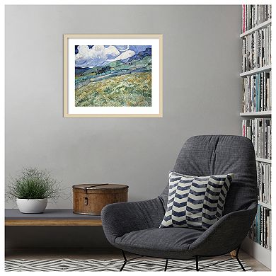 Van Gogh Landscapes with Clouds II by Vincent van Gogh Wood Framed Wall Art Print