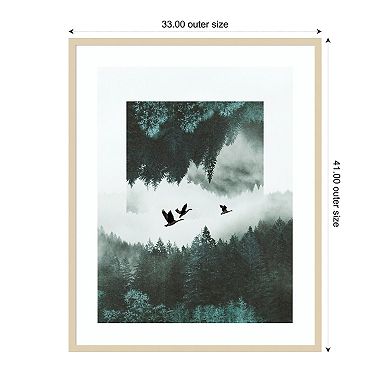 Misty Skein II by Grace Popp Wood Framed Wall Art Print