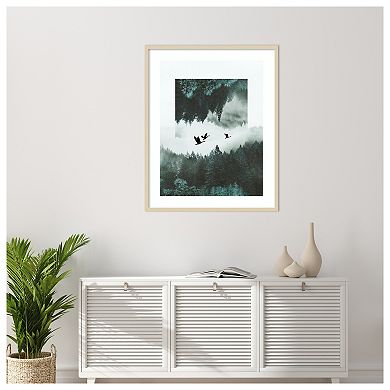 Misty Skein II by Grace Popp Wood Framed Wall Art Print