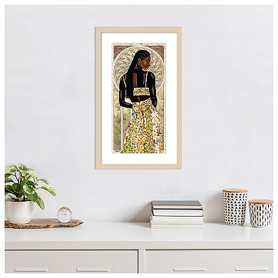 Natural Beauty in Gold II by Alonzo Saunders Wood Framed Wall Art Print