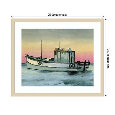 Golden Hour Casting II by Grace Popp Wood Framed Wall Art Print