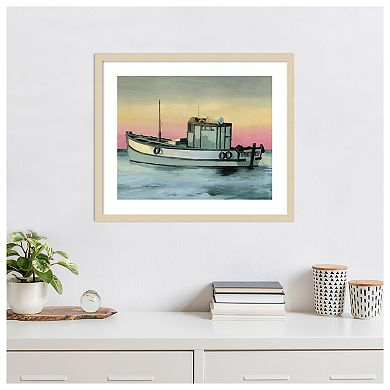 Golden Hour Casting II by Grace Popp Wood Framed Wall Art Print