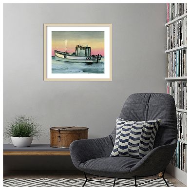 Golden Hour Casting II by Grace Popp Wood Framed Wall Art Print