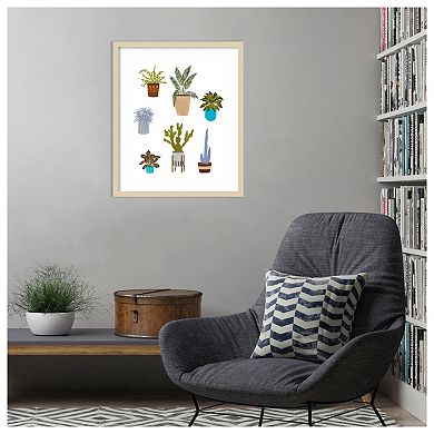 Houseplants II by Melissa W Wood Framed Wall Art Print