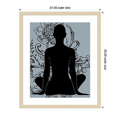 Slow Breathing III by Regina Morre Wood Framed Wall Art Print