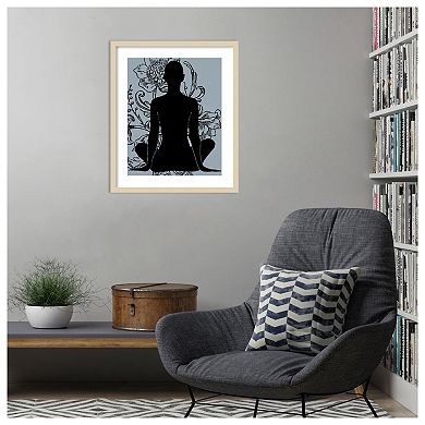 Slow Breathing III by Regina Morre Wood Framed Wall Art Print