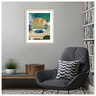 Breaking Shore IV by Grace Popp Wood Framed Wall Art Print
