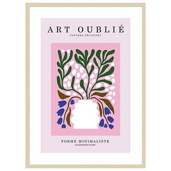 Periwinkle Flowers by Incado Wood Framed Wall Art Print