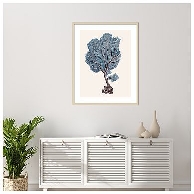 Indigo Reef IV by Melissa W Wood Framed Wall Art Print