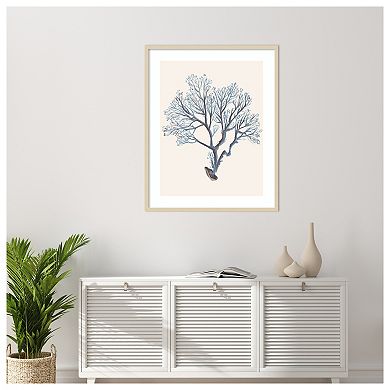Indigo Reef III by Melissa W Wood Framed Wall Art Print