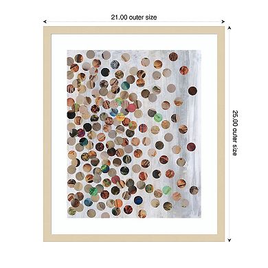 100 Pennies II by Natalie Avondet Wood Framed Wall Art Print
