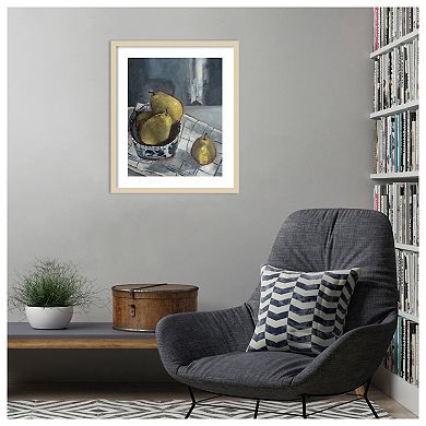 A Dish of Fruit I by Marian Parsons Wood Framed Wall Art Print