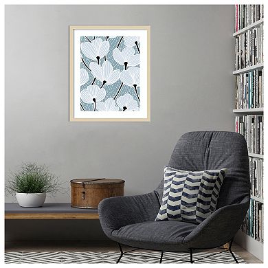 Modern Poppy I by Katie Oshea Wood Framed Wall Art Print