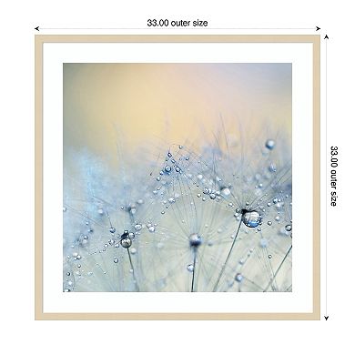 Ice blue by Ingrid Beddoes Wood Framed Wall Art Print