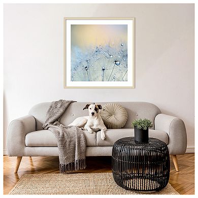 Ice blue by Ingrid Beddoes Wood Framed Wall Art Print