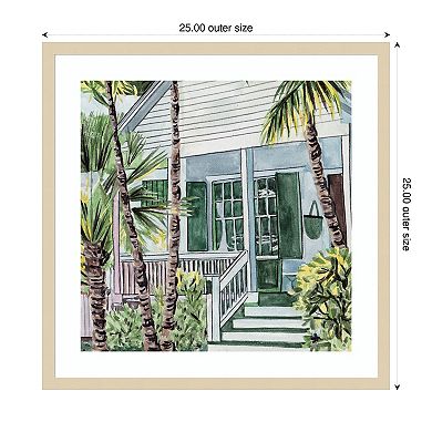 Palm House I by Melissa W Wood Framed Wall Art Print