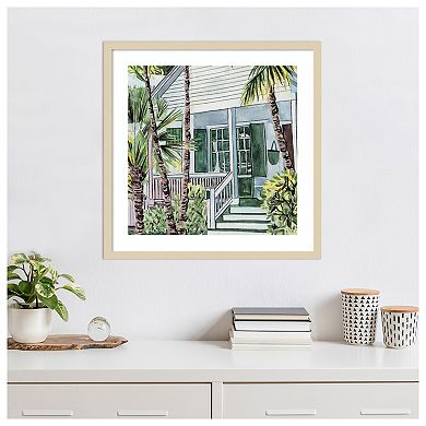 Palm House I by Melissa W Wood Framed Wall Art Print