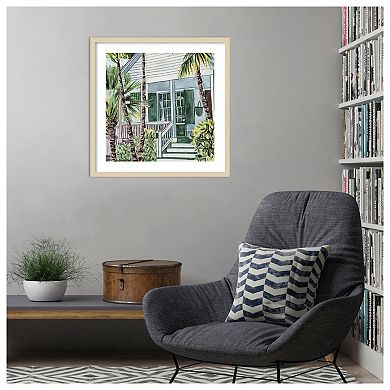 Palm House I by Melissa W Wood Framed Wall Art Print