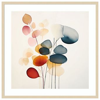 Fluid Floral Artistry II by Irena Orlov Wood Framed Wall Art Print