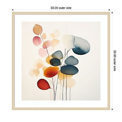 Fluid Floral Artistry II by Irena Orlov Wood Framed Wall Art Print