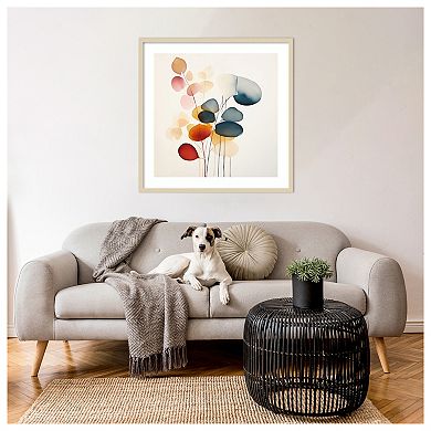Fluid Floral Artistry II by Irena Orlov Wood Framed Wall Art Print